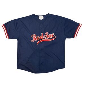Vintage Starter Boston Red Sox Jersey Blank Men’s Size XXL Blue Embroidered MLB